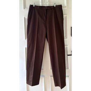 Lauren Ralph Lauren Woman Brown Pants 14W Balmoral Highlite Stretch Cotton